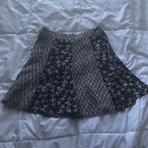 Miami floral flounce skirt